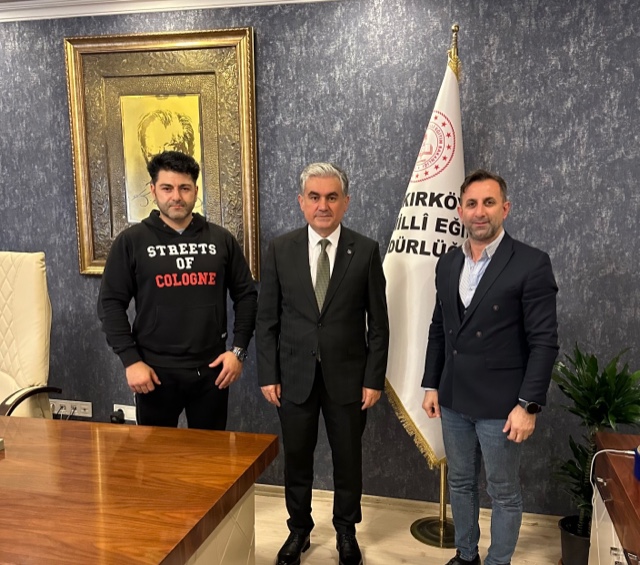 Dünya Gençlik Konseyi'den Bakırköy İlçe Milli Eğitim Müdürlüğüne Atanan Kürşat Arzuoğluna ziyaret 